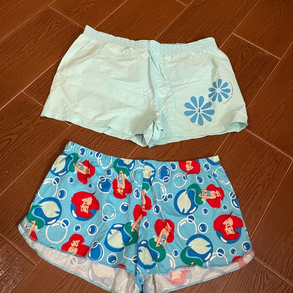Disney Pinkies Palace Sleepwear shorts elastic cotton size small little mermaid - Picture 3 of 15